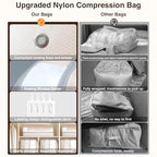 4 Pack Compression Storage Bags (110L-4 Pack / Beige)