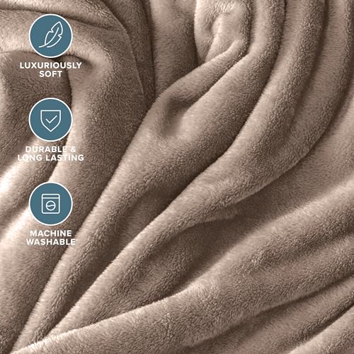 Fleece Blanket Luxury Microplush (King / 23 - Taupe)