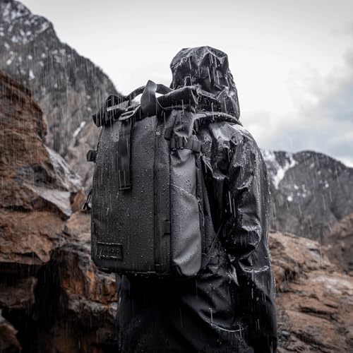 PRVKE 15L Camera Backpack (15L (Photography Bundle) / Rolltop / Black)