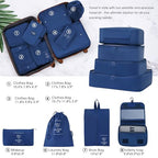 Luggage set 13 Piece 16 20 24 28 IN Hardside Suitcase with Bags (Luggage Set With Bags / White and Brown(13 piece))