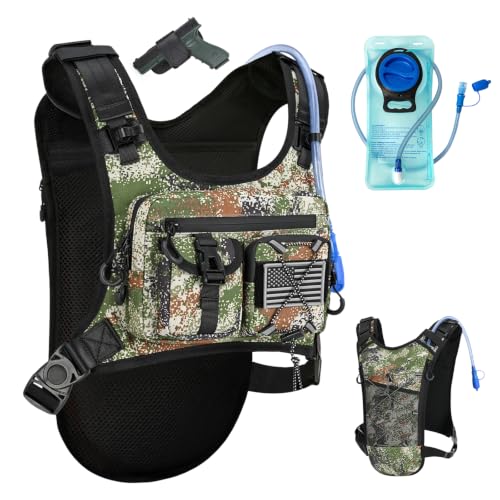 USA Patent Running Hydration Vest Backpack (Cagreen / Standard)