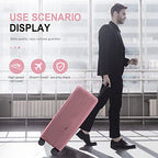 Travel Luggage Cover (Pink / 24-25 inch)