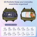 Diaper Bag Backpack (Olive Green)