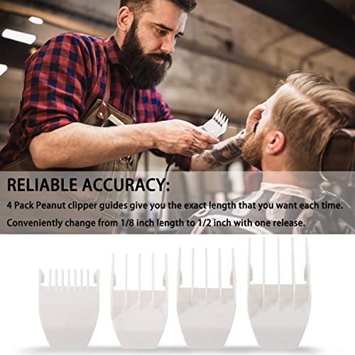 Professional Peanut Clipper Guards for Wahl Peanut (White)