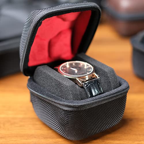 Single hard Watch travel case (BLACK / 1 INSERT)