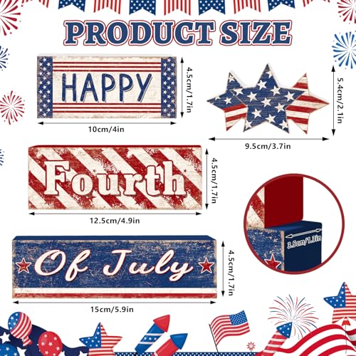 Tiered Tray Decor Set (Happy 4th of July)