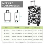 Travel Luggage Cover Suitcase Protector Fits 18 (B-1 / L(25-28in))