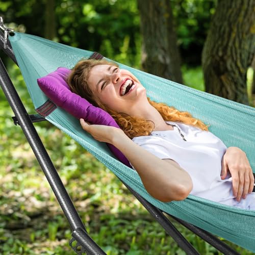 Universal Double Hammock with Stand Included Foldable (1. Sky)