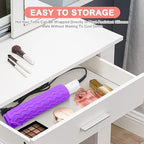 Plus Size Silicone Heat Resistant Mat for Hair Tools (Purple)