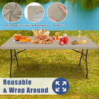 2 Pack Rectangle Spandex Fitted Table Cloth (Taupe / 60" x 30" (Rectangular))