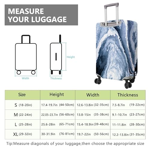 Travel Luggage Cover Suitcase Protector Fits 18 (Travel-10 / L(25-28in))