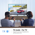 Airplane Bluetooth 6.0 Transmitter Receiver for 2 Airpods or Headphones
