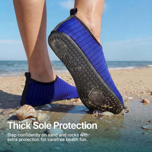Water Shoes for Women Men Quick (8.5-9.5 Women/7.5-8.5 Men / Blue-w001)