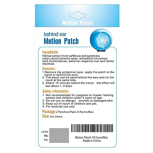 Motion Sickness Patch (20 Count (Pack of 1))
