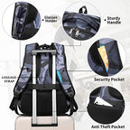 17 Inch Travel Laptop Backpack Water Resistant Hiking Backpack for Men Laptop Bag with USB Charging Port (Camouflage Grey / 17 Inch)