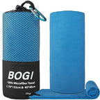 Microfiber Quick Dry Travel Sports Towel (Blue / L:60''x30''+16''x16'')