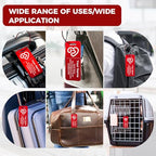 4PCS Personalized Luggage Tag (Red / Small)