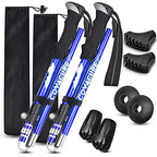 Hiking Poles Collapsible (Blue（110-130cm）)