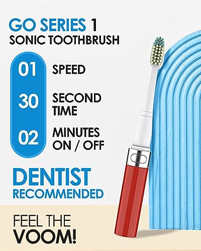 Electric Toothbrush for Adults (Metallic Red)