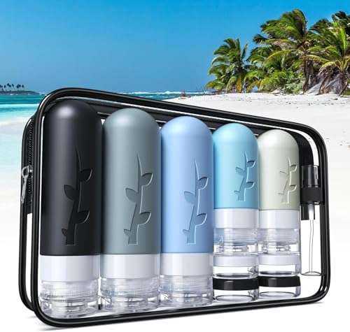 19 pack Travel Bottles for Toiletries (Grey)