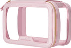 ROWNYEON Clear Makeup Case Toiletry Bag Multipurpose Travel Makeup Train Case by CAMDEEZ