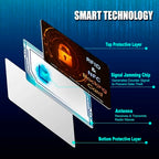 5 Pack RFID Blocking Card for Credit Debit Card (Oragne SL)