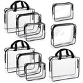 Set of 9 Clear Makeup Bags