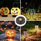 Solar Lights Replacement Top 4 Pack Lantern Light Solar Light Part 2.76 inch Waterproof Round Solar Replacement Lights Garden Patio Decor Light up Your Space (3.4 inch)