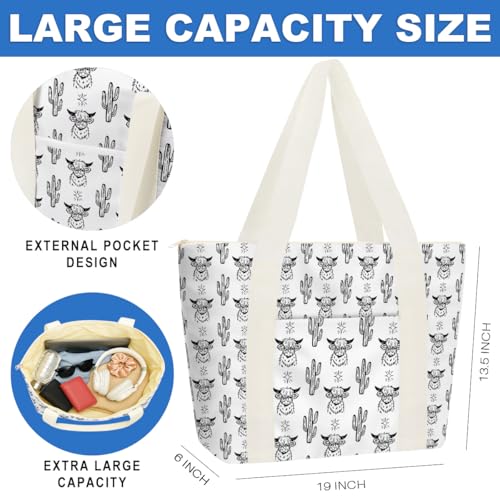 Beach Bags Wet Bag for Swimsuit (Western Cattle)