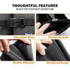 Luggage Travel Cup Holder Hands Free Drink Caddy for Suitcase Handle. Perfect Airplane Travel Essential Accessory Gift for Frequent Traveler (Dark Gray)