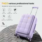 20 Inch Expandable Carry On Luggage Airline Approved (20 inch / Purple)