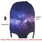 Thicker Travel Luggage Covers with Luggage Tag For Suitcase Tsa Approved (F2487 / M)