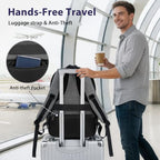 Extra Large Laptop Backpack 18 Inch (Grey Black / 18 Inch)
