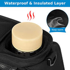 Universal Stroller Organizer with Insulated Cup Holder (All Black)