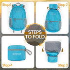 Lightweight Packable Backpack (20L / B-light Blue 1)