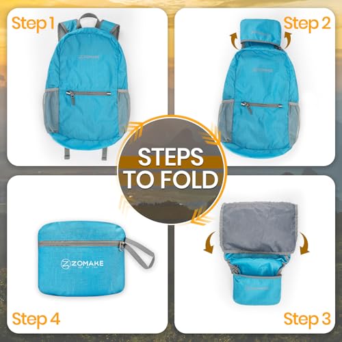 Lightweight Packable Backpack (20L / B-light Blue 1)