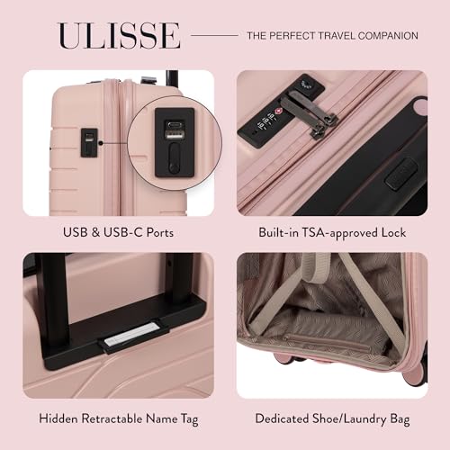 B Y Ulisse Carry (Carry-on without front pocket / Pearl Pink)