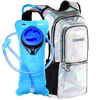 SOJOURNER Rave Hydration Pack Backpack (Holographic - Silver)
