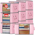 90L Clothes Storage (10 Pack-90l / Pink)