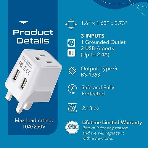 US to UK Plug Adapter (Snow White)