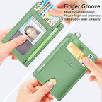 Slim Minimalist Wallet RFID Credit Card Holder for Men (small / Mint Green)