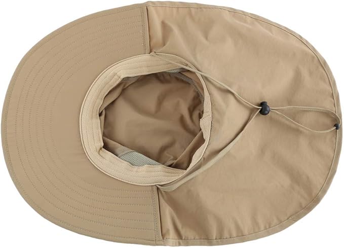 Home Prefer Outdoor UPF50+ Sun Hat Wide Brim Mesh Fishing Hat - Image 6