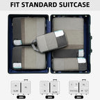 Lightweight Compression Packing Cubes for Travel (Dark Grey / 6 Set)