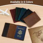 Premium Leather Passport Holder Covers (Brown)