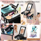 Makeup Case Organizer (Colorful Pink)