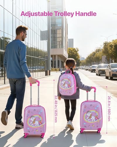 Kids Luggage Set (18 Inches 2-Piece Set / Unicorn)