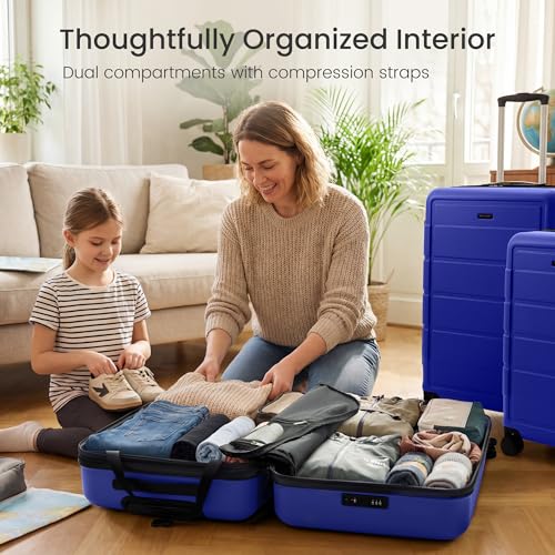 G Series Luggage set 4pcs (Royal Blue / 4-Piece Set (16/20/24/28in))