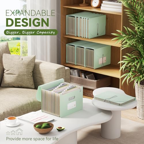Accordion File Organizer (Mint Green)