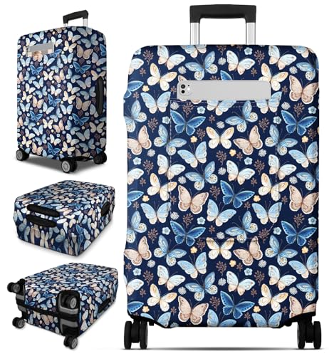 Luggage Cover for Suitcase Tsa Approved Protector (Extra Large (31-32 inches) / Butterfly)