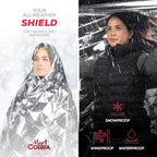 Emergency Blanket Mylar Thermal Space Survival Gear & Supplies 4 (Silver / 4 Pack)